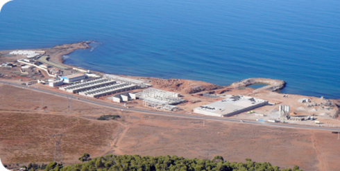 View of the Tenes desalination plant, Algeria