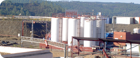 Instalaciones de gestión de residuos industriales en Nerva (España)