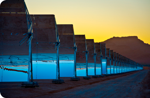 E2 trough in place at the Solana solar field